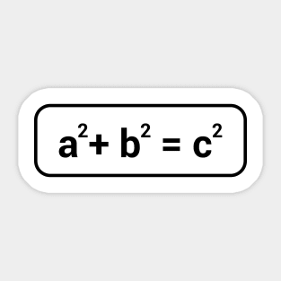 pythagorean formula Sticker